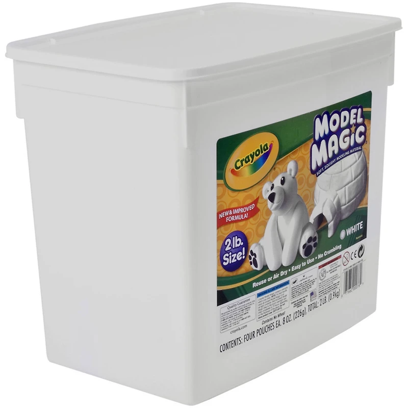 8 Pack: Crayola® 2lb. Model Magic® White Bucket