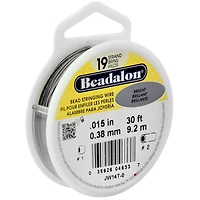 Beadalon® 19 Strand Bright Bead Stringing Wire, 0.15", 30 ft.