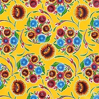 Yellow Bloom Oilcloth