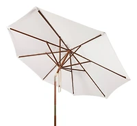 Bethany 9Ft Wooden Umbrella in White