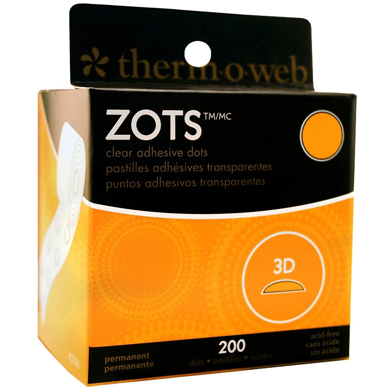 Therm O Web Zots™ Clear Adhesive 3D Dots