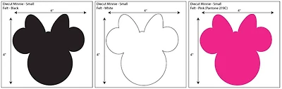 Disney® Minnie Small Ears Adhesive Felt Pack of 6