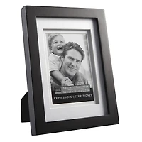 Expressions™ 3.5" x 5" Black Frame with Double Mat by Studio Décor®