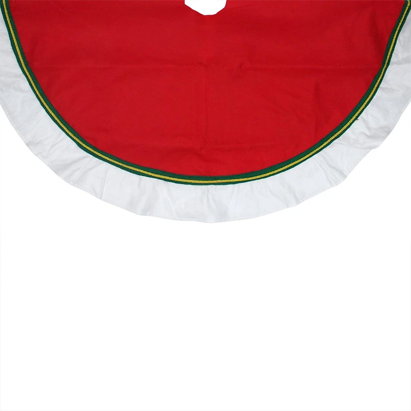 48" Christmas Traditions Cardinal Red Tree Skirt