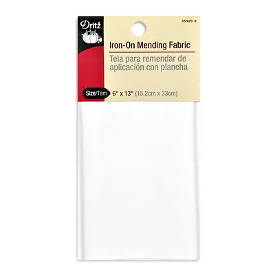 Iron-On Mending Fabric - 6" x 13"