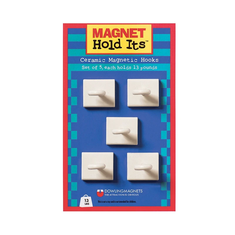 Ceramic Ceiling Hooks, 3 Sets