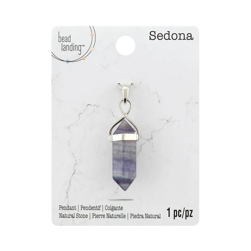 Sedona Rainbow Fluorite Point Pendant by Bead Landing™