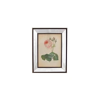 Silver Studded Glass Mirror Encased Photo Picture Frame, 5" x 7"