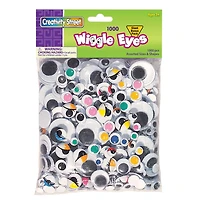 Creativity Street® Classpack Assortment Wiggle Eyes, Pack of 1000