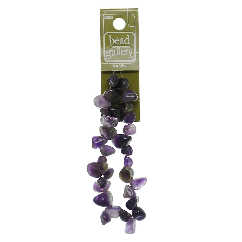 12 Pack: Amethyst Teardrop Stone Beads, 15mm by Bead Landing™