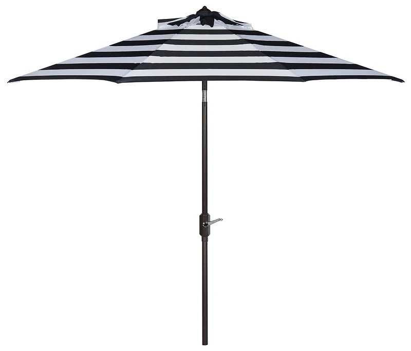 Iris Fashion Line 9Ft Umbrella in Navy & White