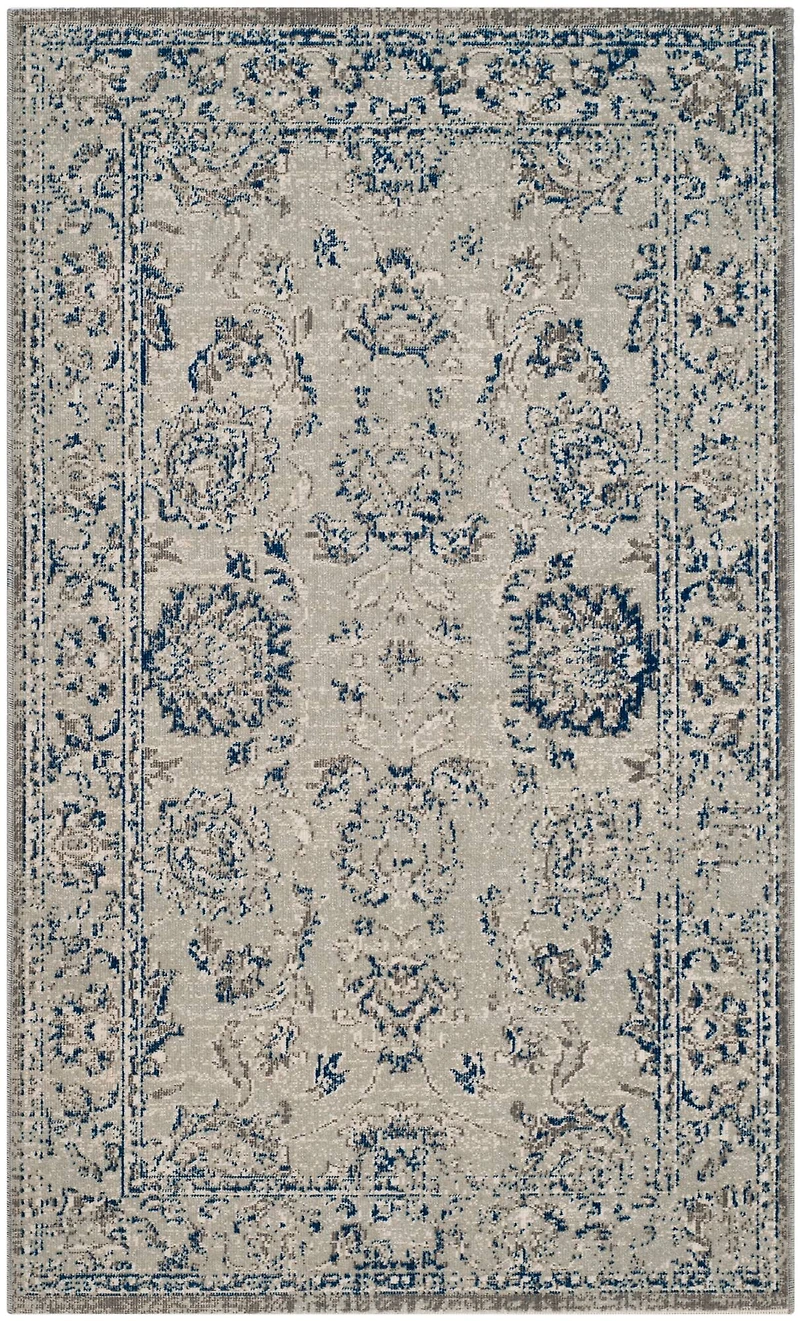 Artisan Framed Floral 4' X 6' Area Rug
