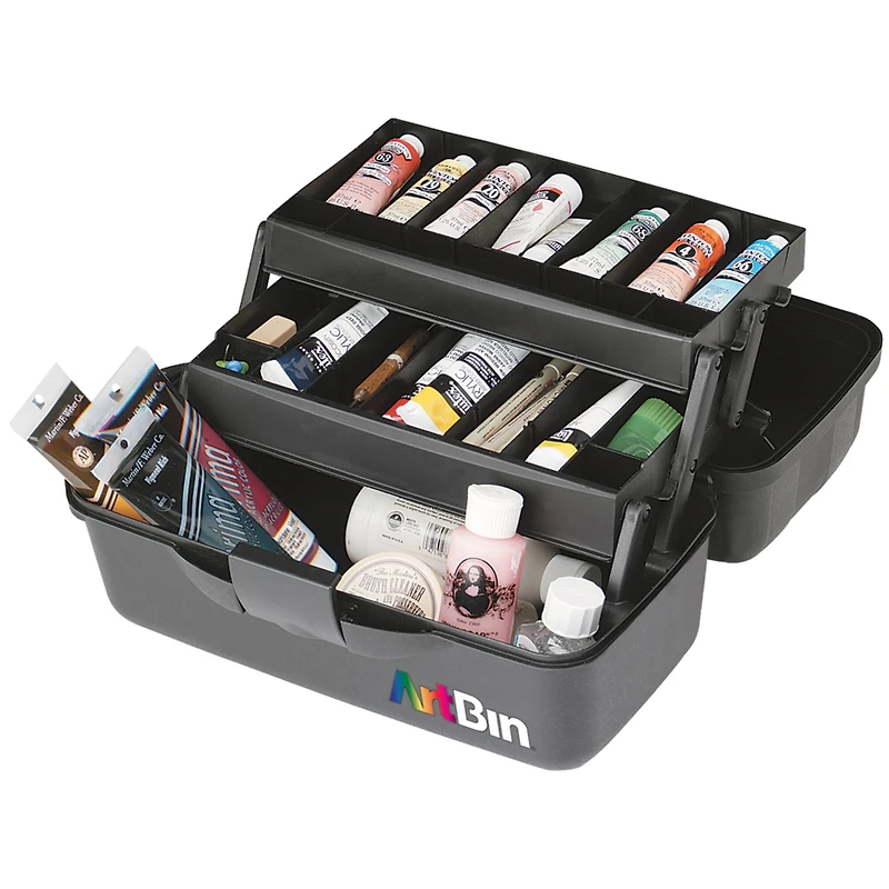 ArtBin 2 Tray Sketch Box, Black