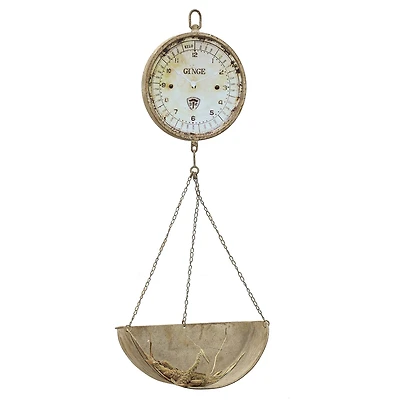 Hello Honey® Metal Vintage Reproduction Hanging Produce Scale Clock