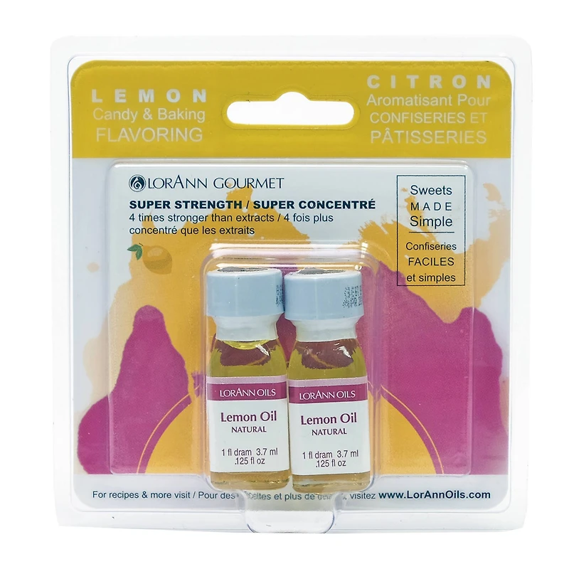 12 Packs: 2 ct. (24 total) LorAnn Oils Natural Lemon Oil