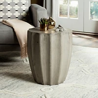 Jaslyn Concrete Stool in Dark Grey