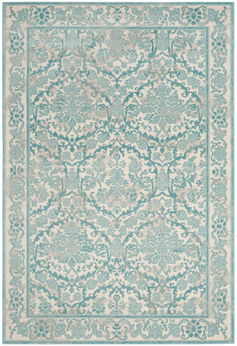 Evoke Border Floral 3' x 5' Area Rug