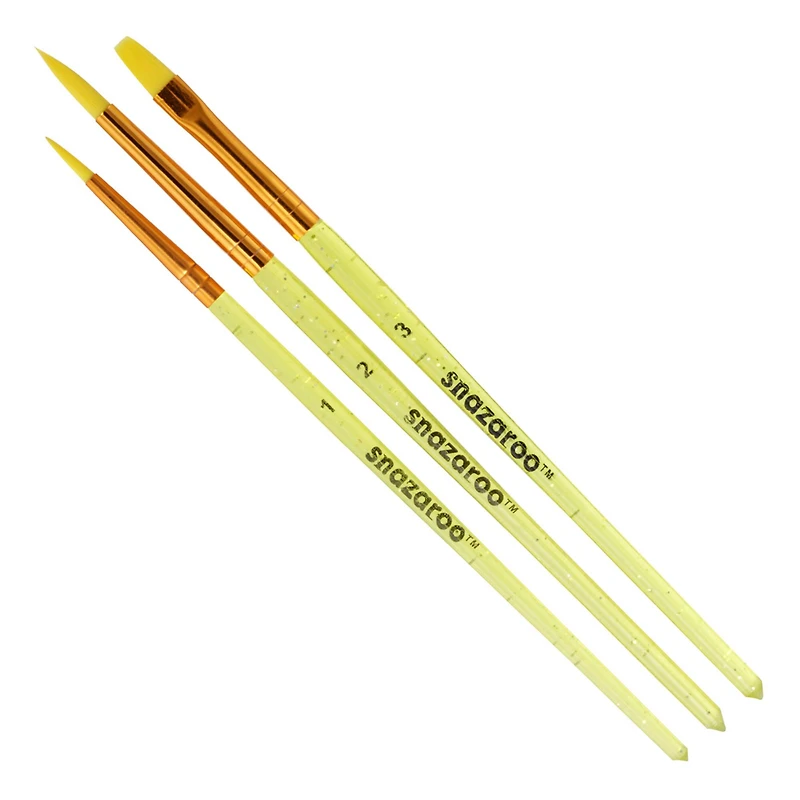 Snazaroo™ Face Paint Brushes, 3 Pieces