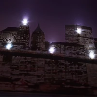 LED Lighted New York City Brooklyn Bridge Skyline Wall Art