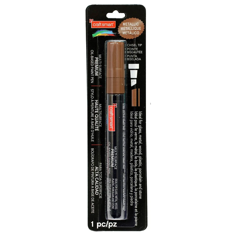 Copper Chisel Tip Multi-Surface Premium Oil-Based Paint Pen By Craft Smart®