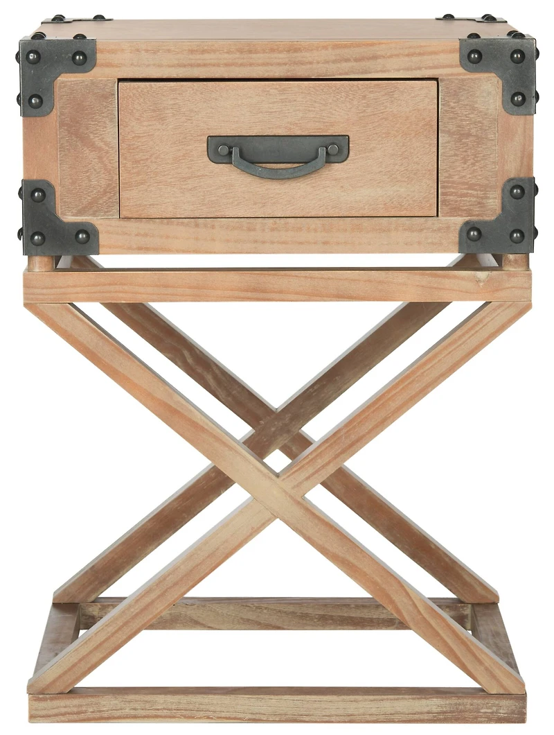 Dunstan Accent Table in Washed Natural Pine