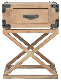 Dunstan Accent Table in Washed Natural Pine