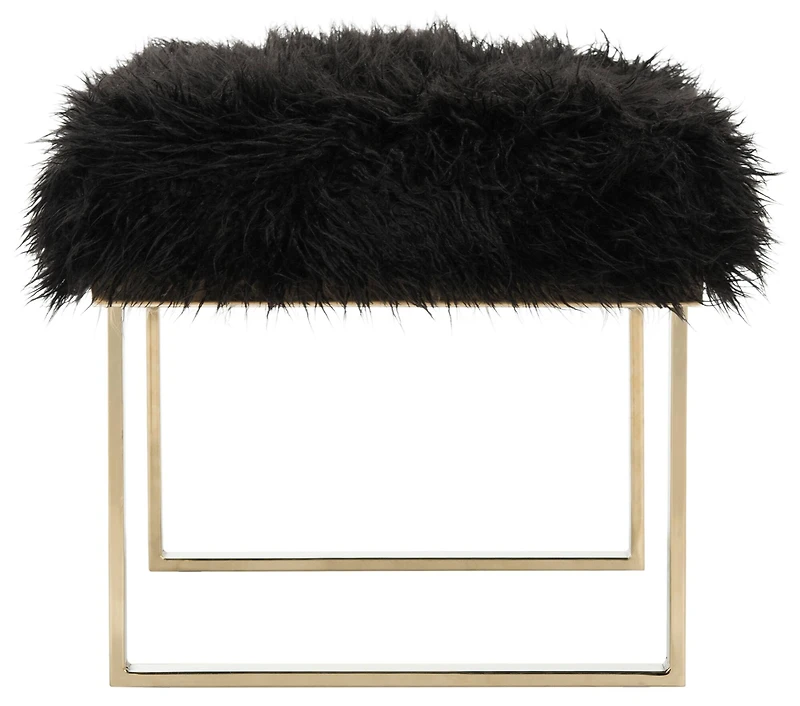 Maia Faux Lamb Bench