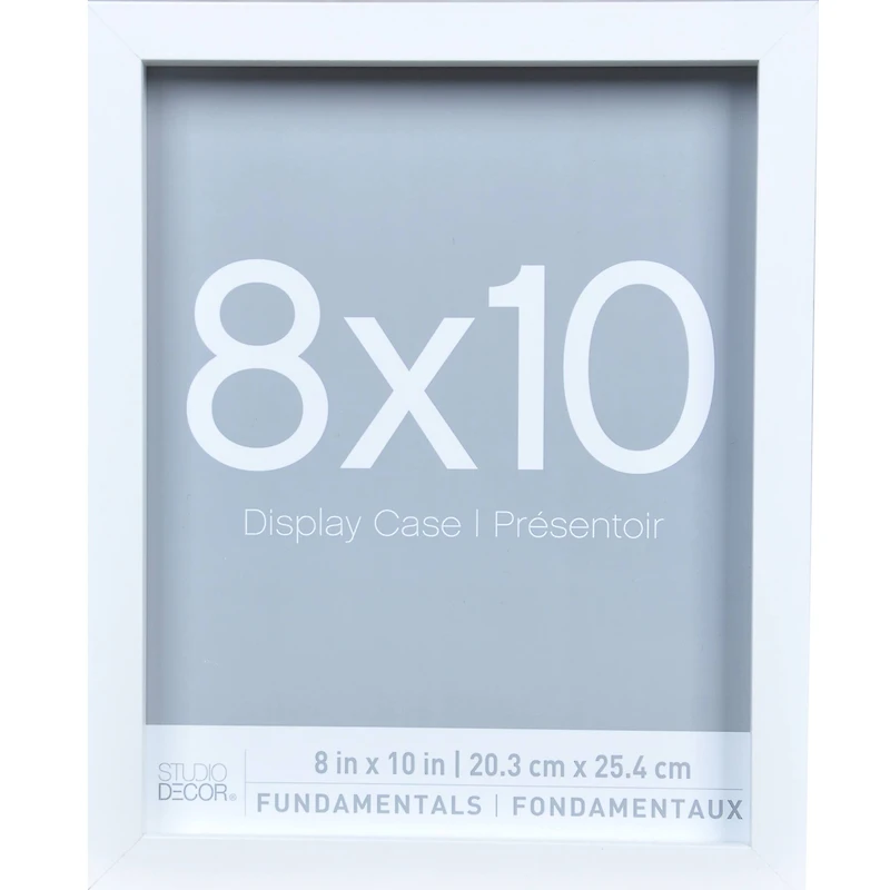 3 Pack Fundamentals 8" x 10" White Shadow Boxes by Studio Décor®