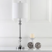 Erica Crystal Candlestick Lamp Set in Crystal