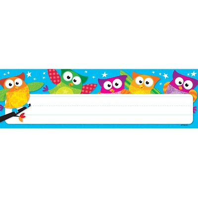 Trend Enterprises® Desk Toppers® 2.88" x 9.5" Owl-Stars!® Name Plates, 12 Pack Bundle