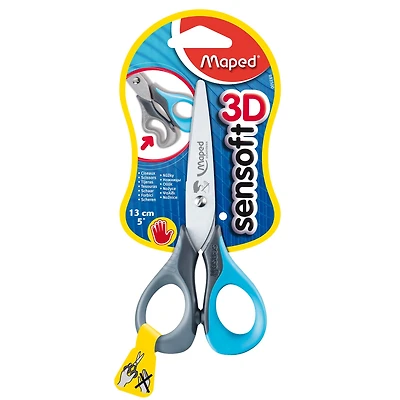 Maped® 5" Sensoft Scissors Left Handed, Pack of 12