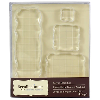 6 Pack: Signature Acrylic Block Set by Recollections™