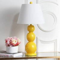 Jayne 3 Sphere Table Lamp Set in Yellow