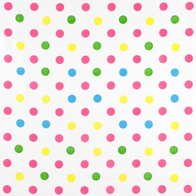 Pink Confetti Oilcloth