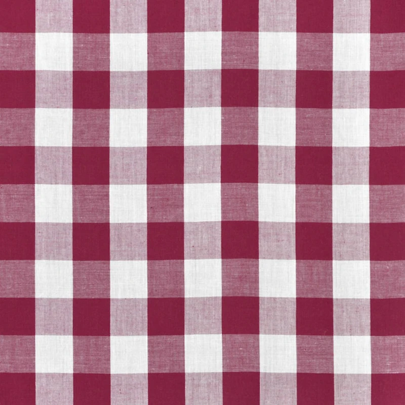 1" Burgundy Gingham