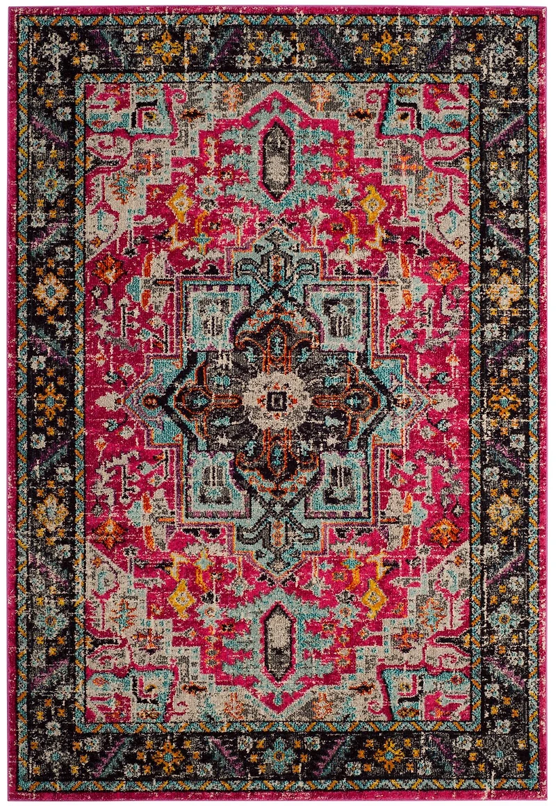 Monaco Transitional Medallion 4' X 5'-7" Area Rug