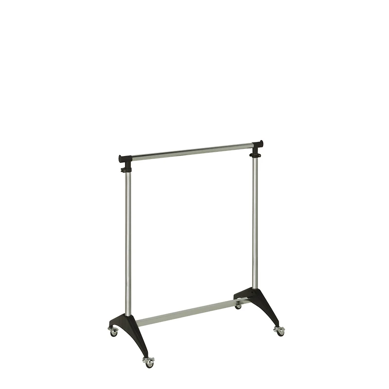 Honey Can Do Chrome Adjustable Modern Rolling Garment Rack