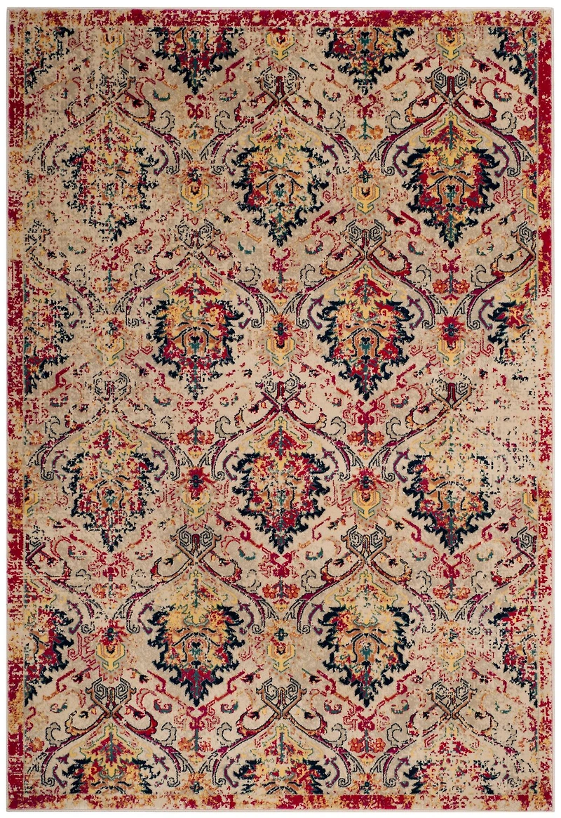 Evoke Trailing Damask 4' X 6' Area Rug
