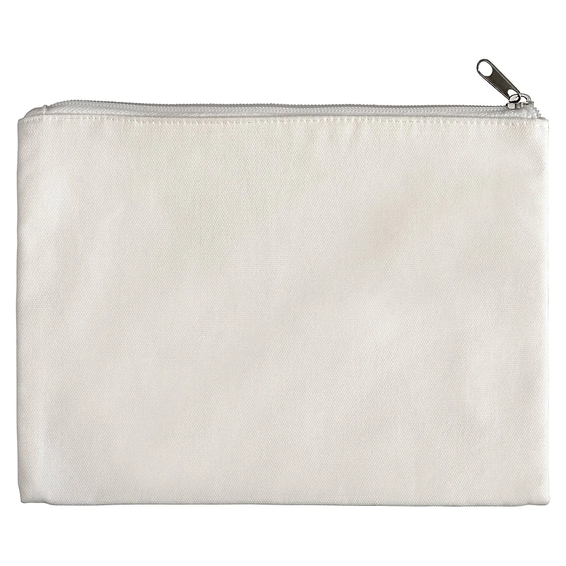 10" x 8" White Canvas Pouch by Make Market®