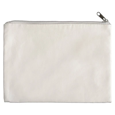 10" x 8" White Canvas Pouch by Make Market®