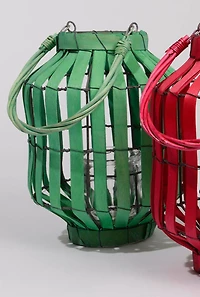 20" Tropicalia Tiki Bar Votive Candle Holder Lantern