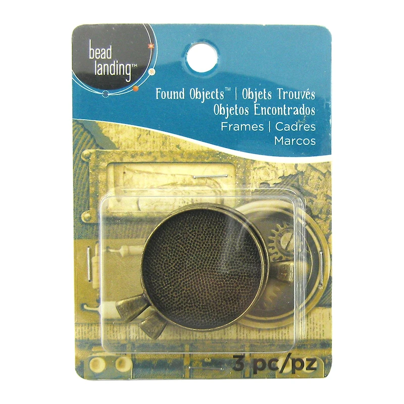 Found Objects™ Round Frame Charms by Bead Landing™