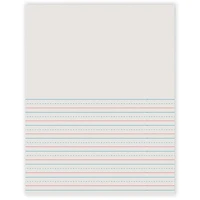 Pacon® White 1/2" Short Ruled Newsprint Storybook Paper, 5 Packs