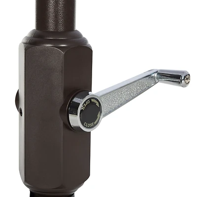 Iris Fashion Line 9Ft Umbrella in Orange & White