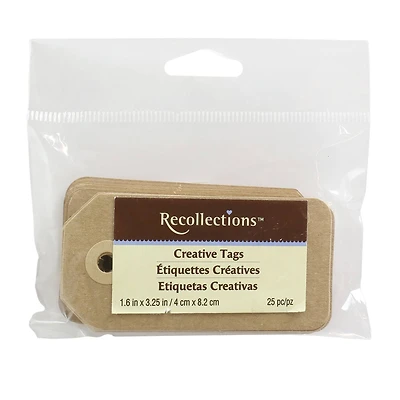 12 Packs: 25 ct. (300 total) Kraft Creative Tags by Recollections™