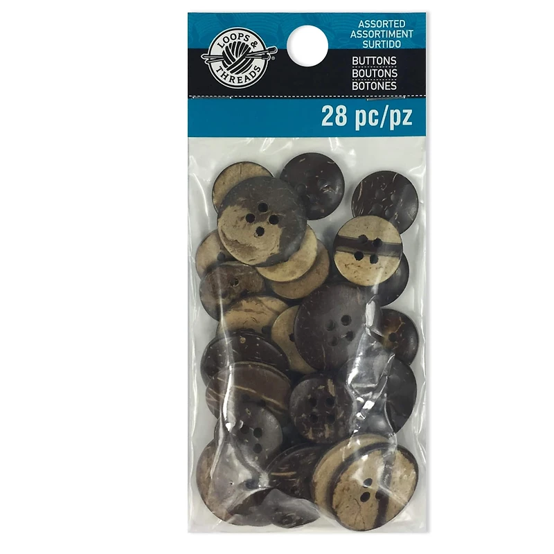 Favorite Findings Coconut Buttons By Loops & Threads®