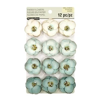 Blue Beaded Paper Flower Embellishments By Recollections™