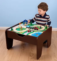 KidKraft 2 in 1 Activity Table with Board, Espresso