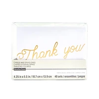 Thank You Cards & Envelopes by Recollections™, 4.25" x 5.5"
