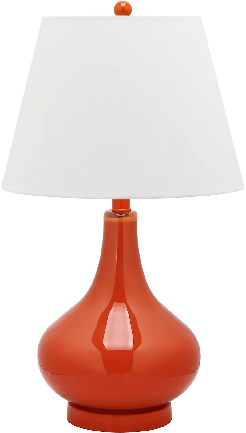 Amy Gourd Table Lamp in Orange